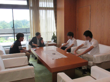 奈良クラブバモスの表敬訪問