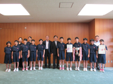 葛城ジュニアの表敬訪問