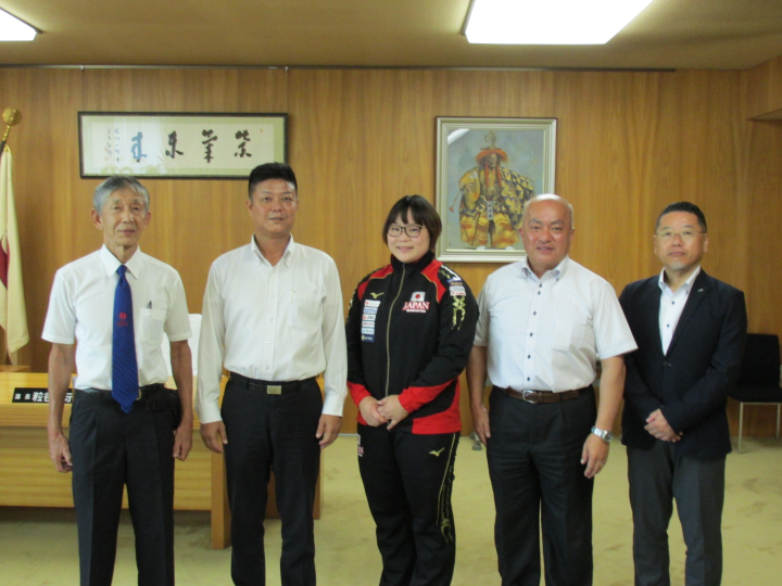 副議長と森下選手