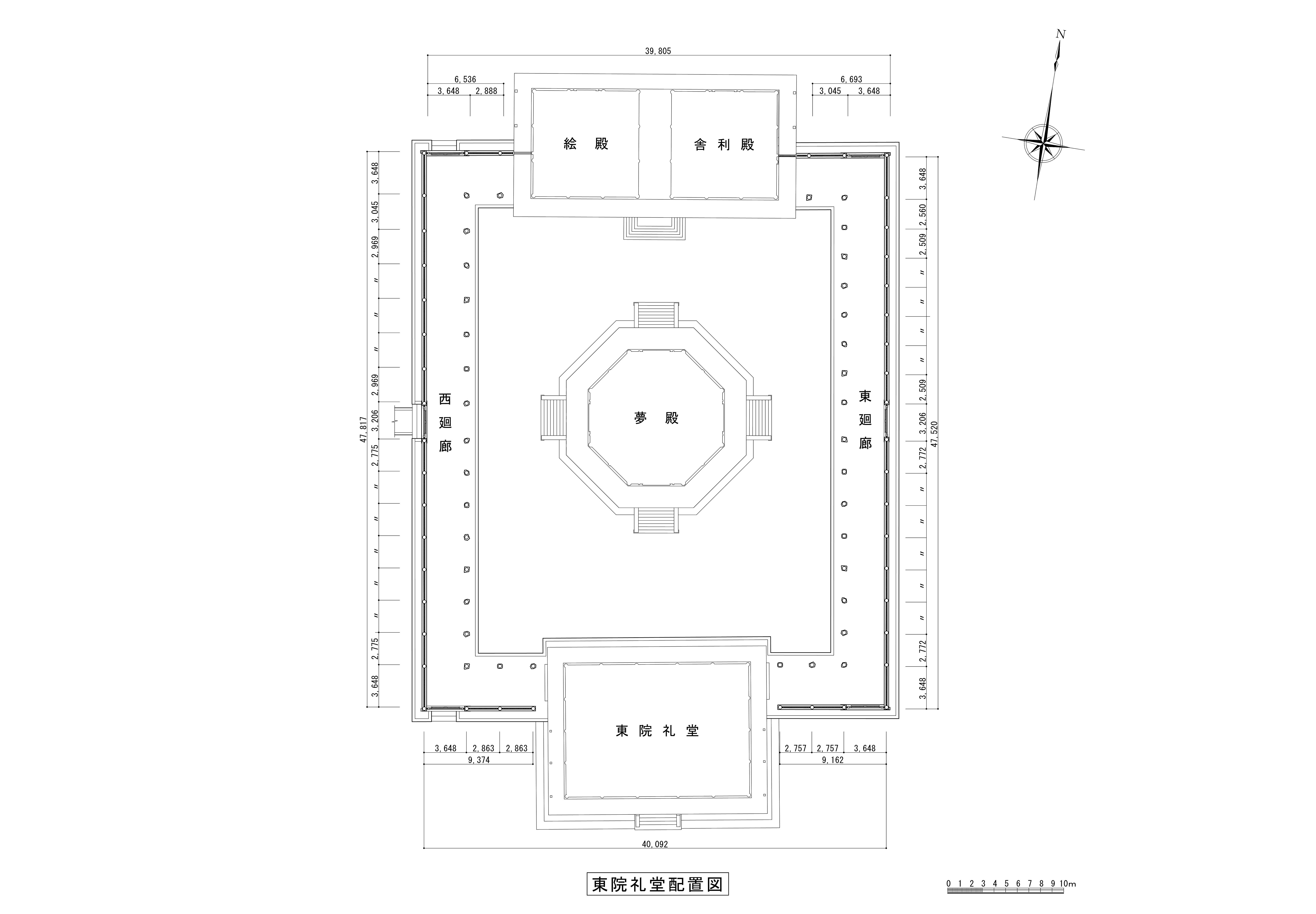 東院配置図