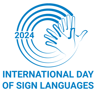 手話言語の国際デー　ロゴ