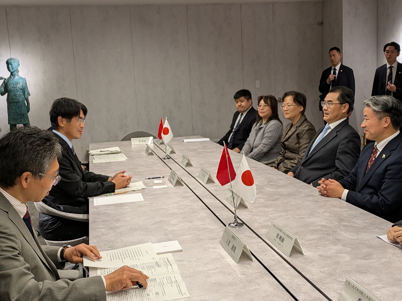 表敬訪問の様子