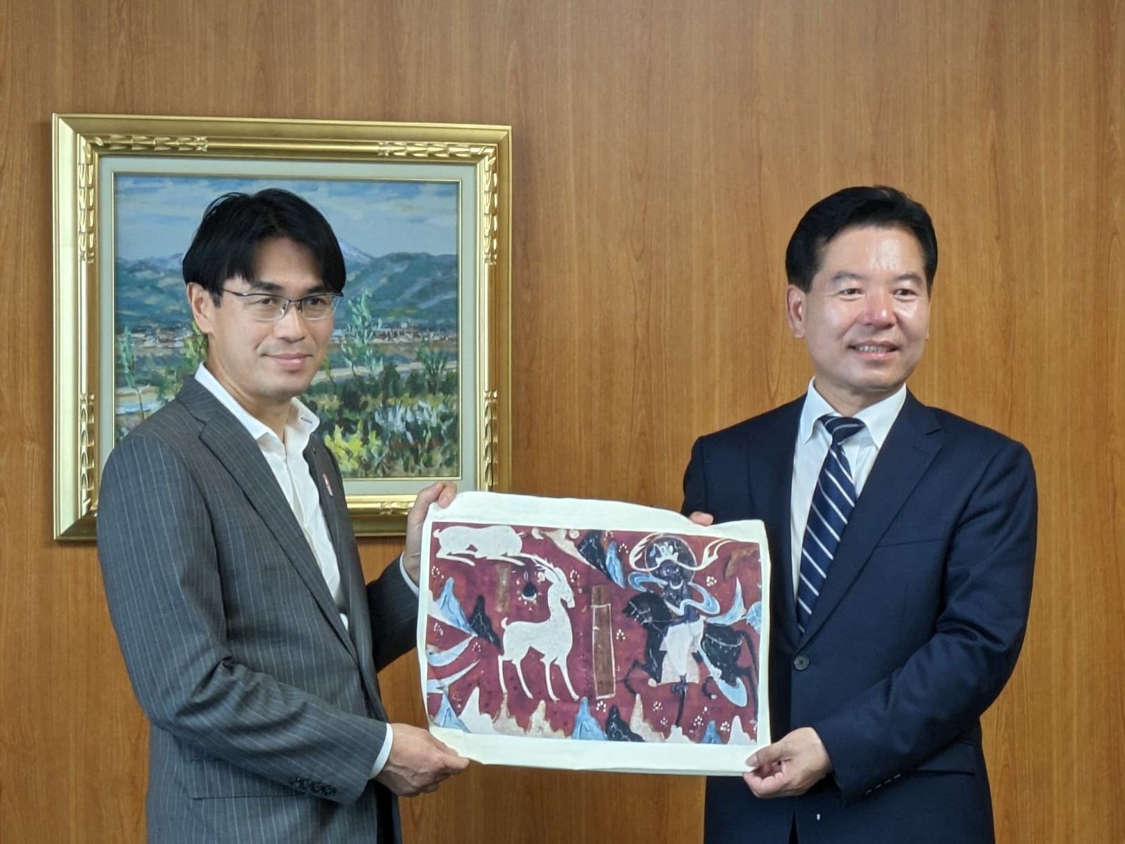 表敬訪問の様子