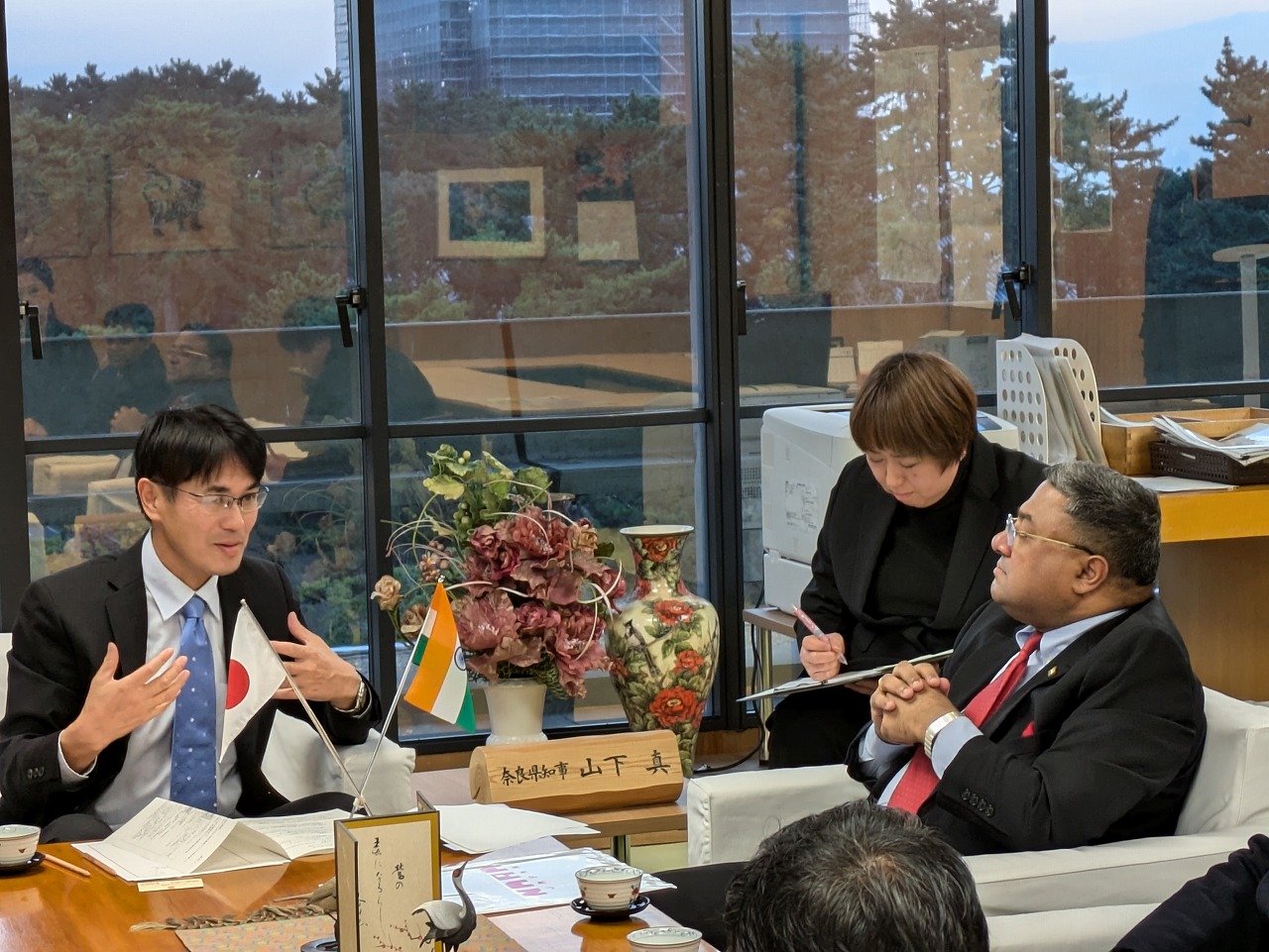 表敬訪問の様子