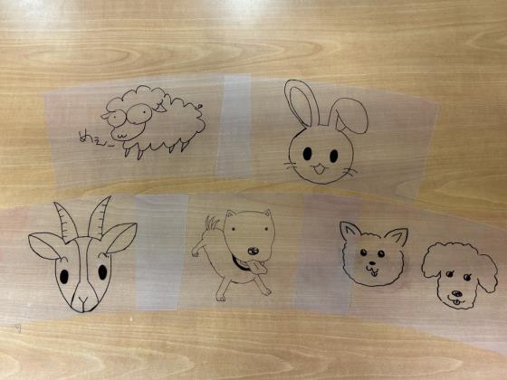 あんどんに絵を描こう　写真