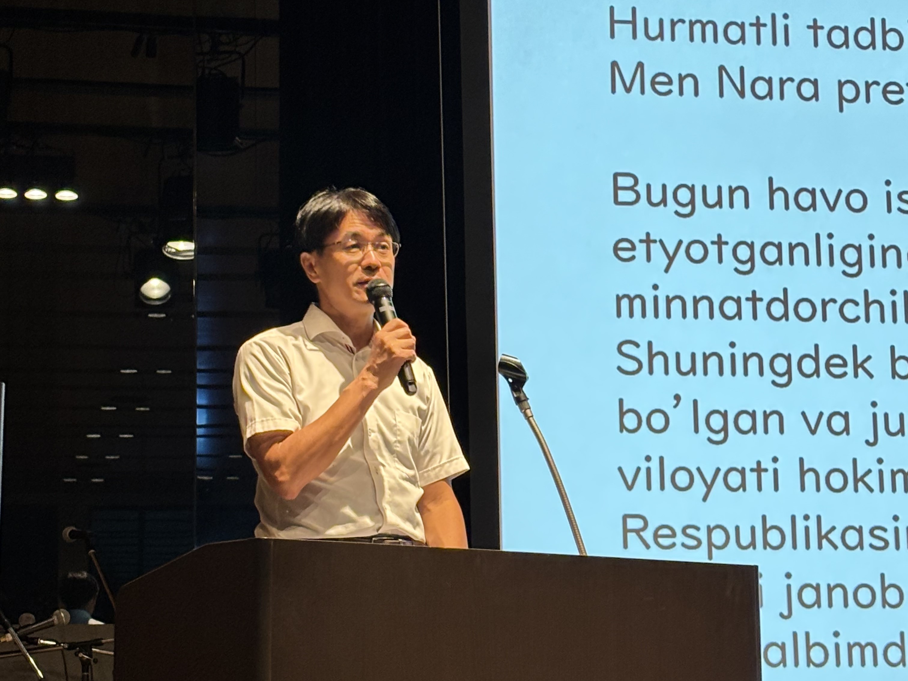 知事挨拶の様子