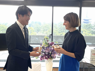 表敬訪問の様子