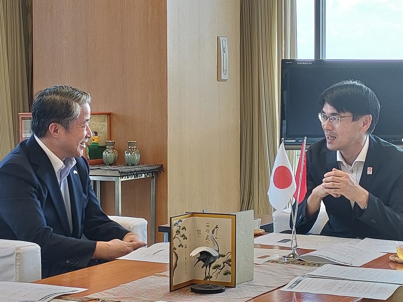 表敬訪問の様子