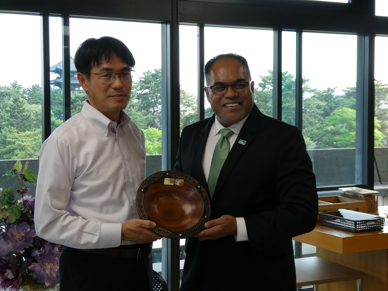 表敬訪問の様子