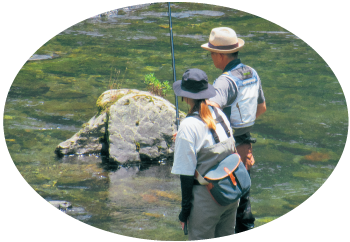 地元の方がマンツーマンで指南する釣り教室