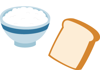 朝ごはんのイラスト