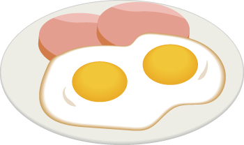 朝ごはんのイラスト