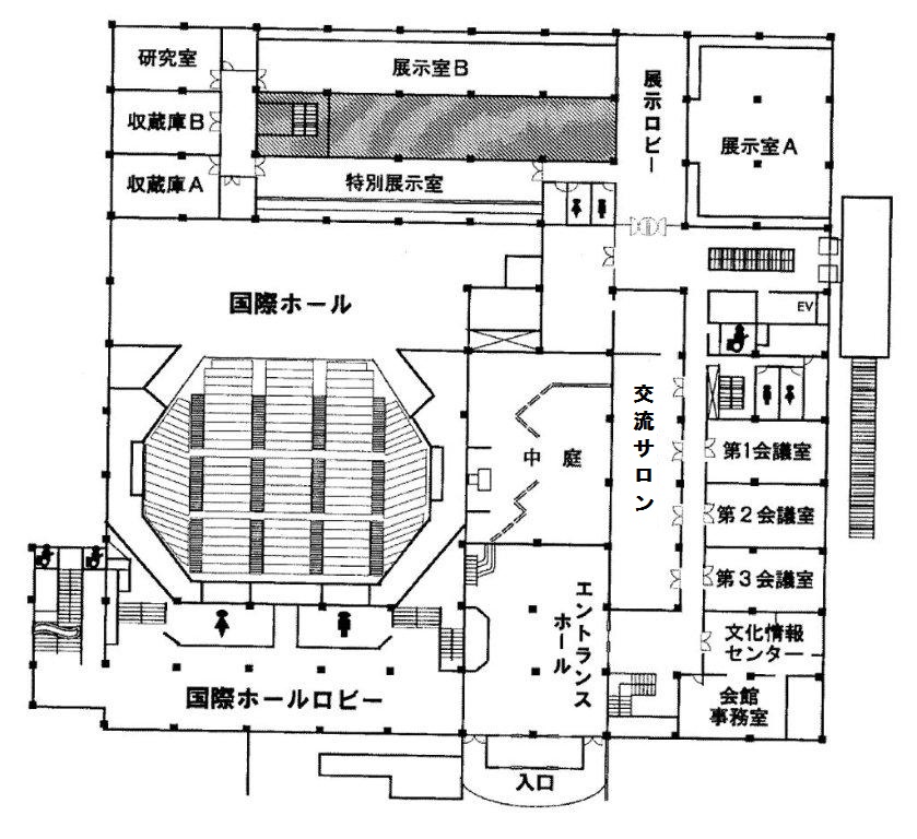 会館1階平面図
