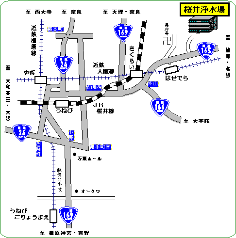 水質管理センターの地図